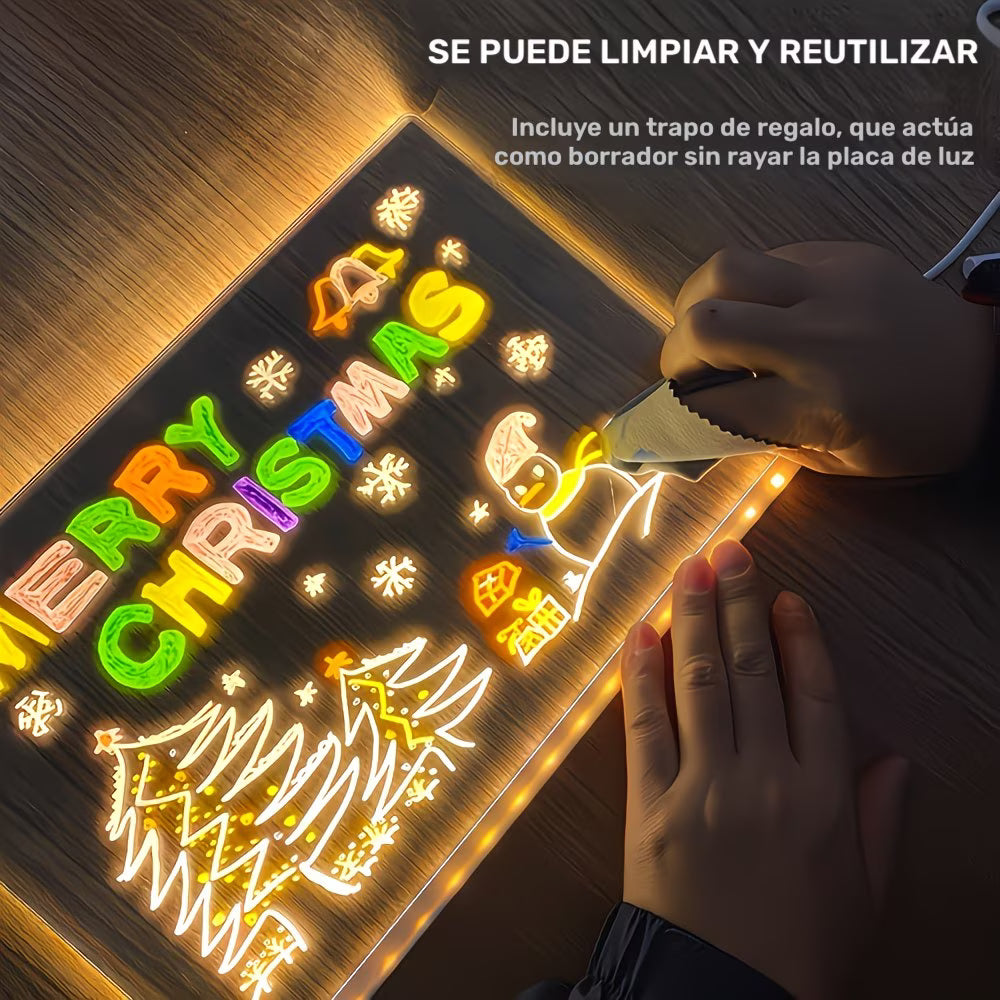 LumiArt Kids™ Pizarra de Dibujo Led magic creativo