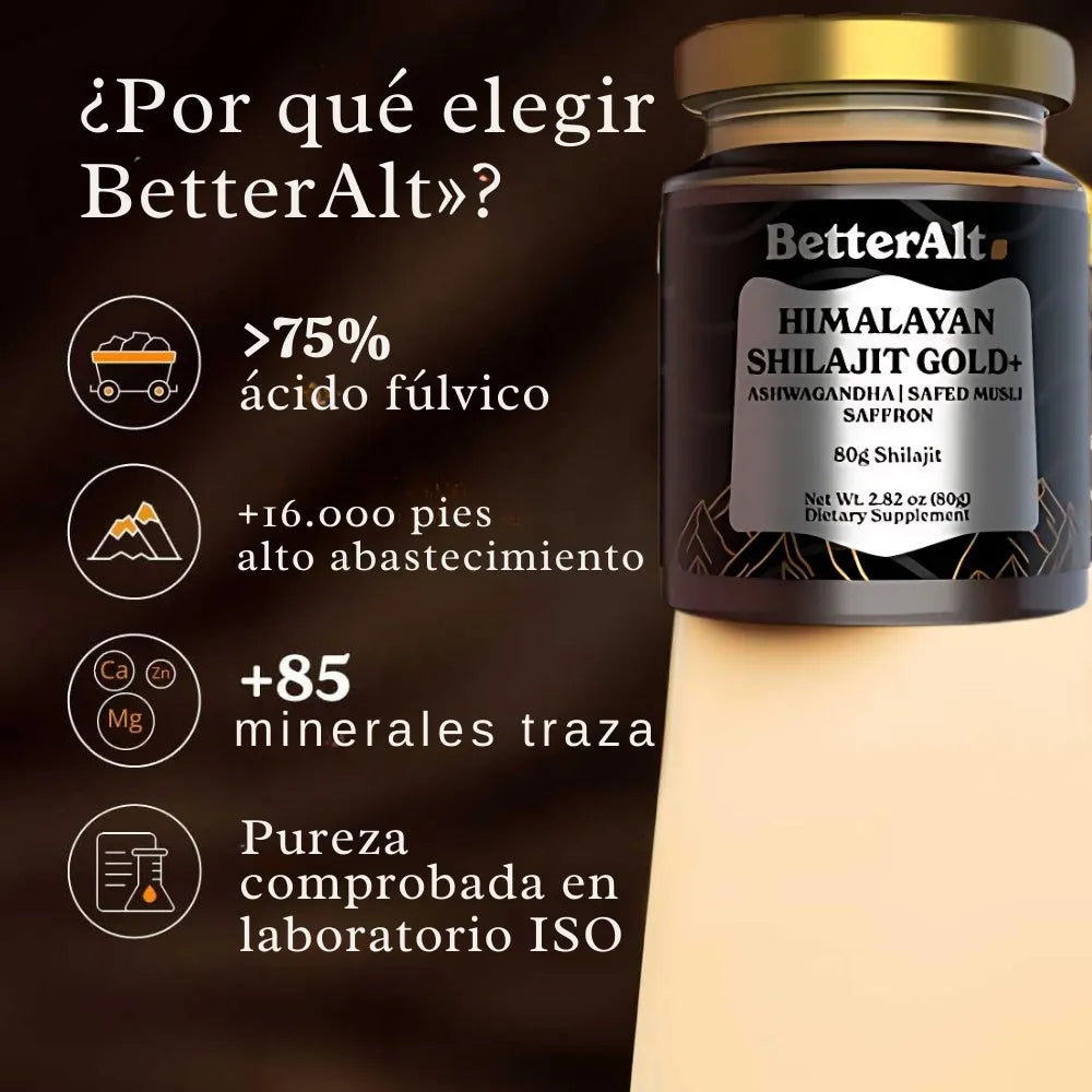 SHILAJIT - IMPORTADO© 100% Puro 💎 Fuente de Energía Vital del Himalaya