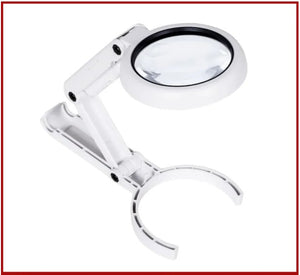 LUPA MAGNIFICADORA PARA LECTURA - CON LUZ LED PARA LECTURA NOCTURNA