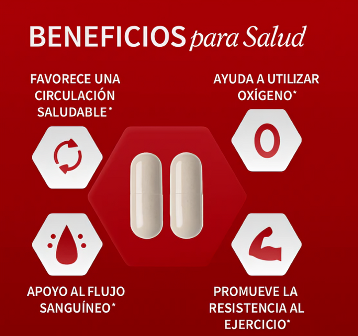 Óxido Nítrico BOOSTER™ Cápsulas con Huanarpo para Energía, Potencia y Rendimiento