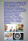LUPA MAGNIFICADORA PARA LECTURA - CON LUZ LED PARA LECTURA NOCTURNA