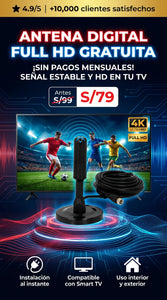 ANTENA DIGITAL FULL HD 4K™ , Televisión Gratuita Sin límites