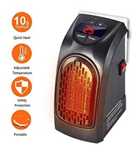 Mini Calefactor Portátil Fast Heater, Calefactor Handy Heater, Rapid Heater